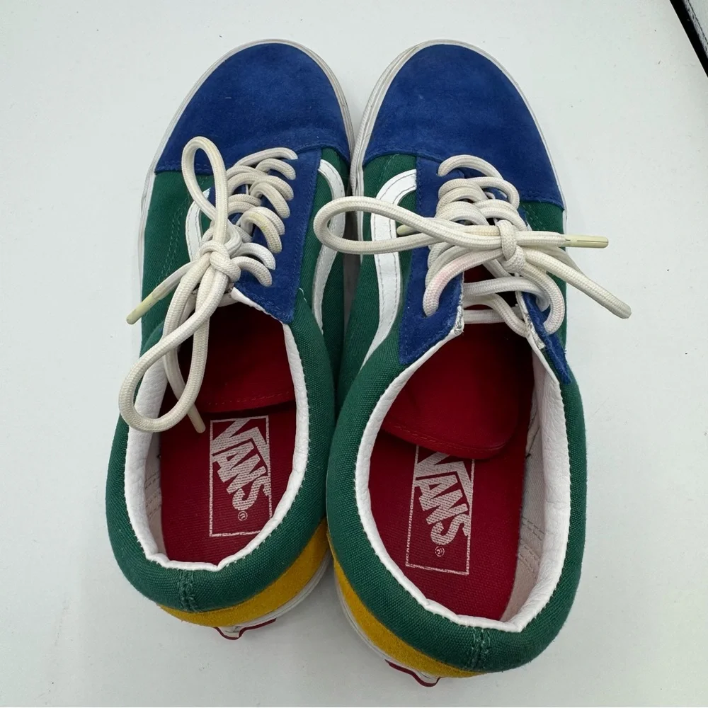 Vans Old Skool Yacht Club sneakers skate multicolored suede canvas nautical 10‎